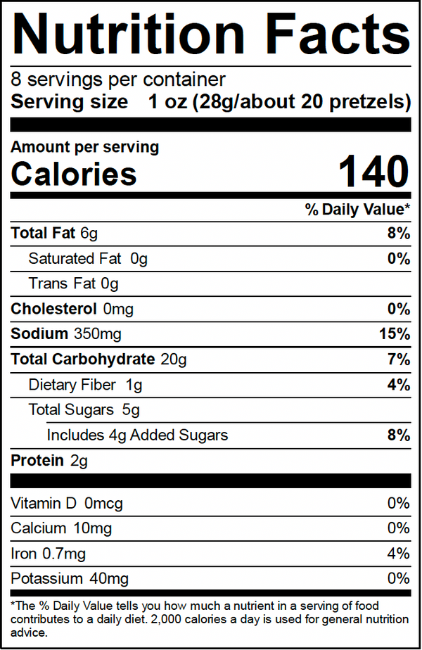 Port City Pretzels CINNAMON SUGAR